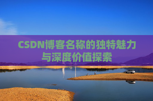 CSDN博客名称的独特魅力与深度价值探索